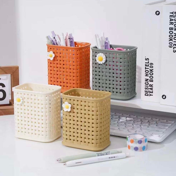 Flower Mini Desktop Pen Holder, Creative Stationary Holder, Multifunctional Countertop Organizer, Mini Desktop Stationary Holder