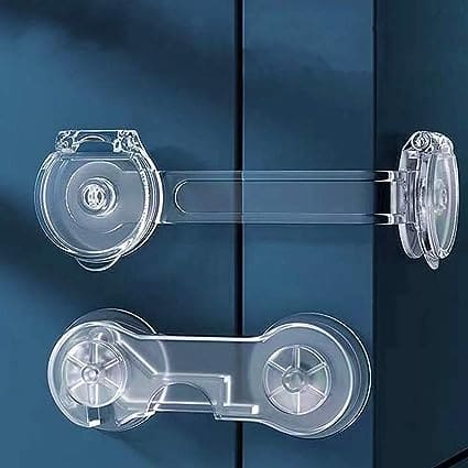 Strap Drawer Lock, Baby Cabinet Locks, Home Baby Anti-pinch Safety Protection Buckle, Children Security Protector, Multifunction Child Baby Safety Lock, Flexible Transparent Lock