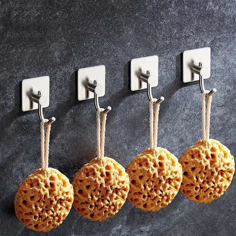 Stainless Steel Square Hook, Home Kitchen Wall Door Hanger