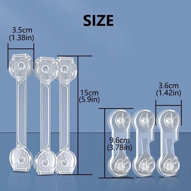 Strap Drawer Lock, Baby Cabinet Locks, Home Baby Anti-pinch Safety Protection Buckle, Children Security Protector, Multifunction Child Baby Safety Lock, Flexible Transparent Lock