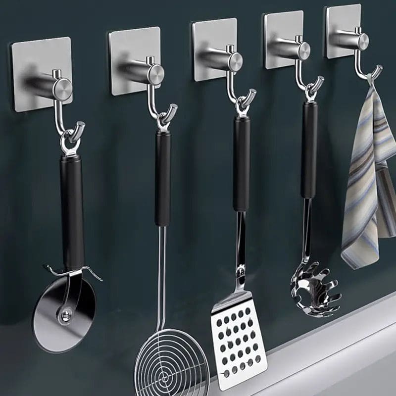 Stainless Steel Square Hook, Home Kitchen Wall Door Hanger