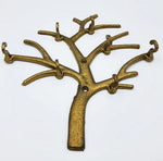 Creative Tree Design Key Holder, 7 Hooks Tree Key Holder, New Decorative Tree Shaped Metallic Antique Design Wall Mounted Key Holder, Wall Mount Key Holder For Home Decoration