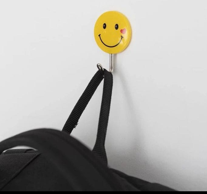Pack Of 5 Sticky Hook, Strong Sticky Cartoon Hook, Dormitory Wall Mini Hook For Office School Household