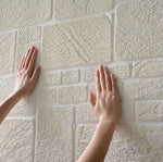 3D Brick Pattern Wallpapers For TV Background, Living Room Bedroom Wall Decor Wallpapers, Self Adhesive Waterproof PE Foam Wall Stickers, Peel and Stick 3D Art Wall Panels for Living Room