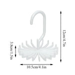 Tie Hanger, Twirl Tie Rack Holder, 20 Claw Rotating Scarf Hangers, Belt Scarves Hooks Hanger, Clothing Accessory Hanging Hook, Adjustable Tie Racks for Closet Organizer, Plastic Portable Tie Rack For Closets