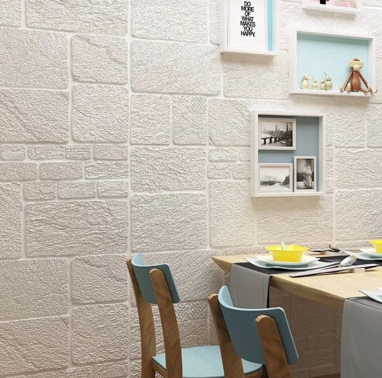 3D Brick Pattern Wallpapers For TV Background, Living Room Bedroom Wall Decor Wallpapers, Self Adhesive Waterproof PE Foam Wall Stickers, Peel and Stick 3D Art Wall Panels for Living Room