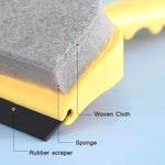 Multifunctional Glass Window Sponge Wiper, Glass Clean Scraper Washing Wiper, Floor Window Cleaning Sponge, Soft Rubber Glass Wiper Scraper, Double Sided Shower Cleaning Sponge