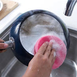 Set of 4 Multipurpose Silicone Dish Sponge, Kitchen Cleaning Scrubber, Silicone Dish Scrubber