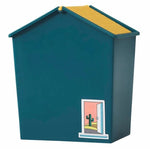 House Style Trash Can, Wastebasket Garbage Container With Swing Lid, Cute Plastic Recycle Small Stacked Trash Can, Mini Rolling Cover Type Bathroom Trash Bin, House Style Plastic Desktop Flip Trash Can