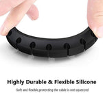 Silicone Cable Organizer Clips, Silicone Cable Holder, Self Adhesive Power Cord Holder