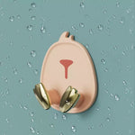 Cute Duck Shaped Wall Storage Hook, Useful Wall Hangers Hooks Power Plug Socket Holder, Non-Punching Non-Trace Hook