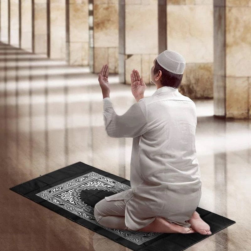 Pocket Janamaz Prayer Mat, Travelling Prayer Rugs, Foldable Prayer Mat