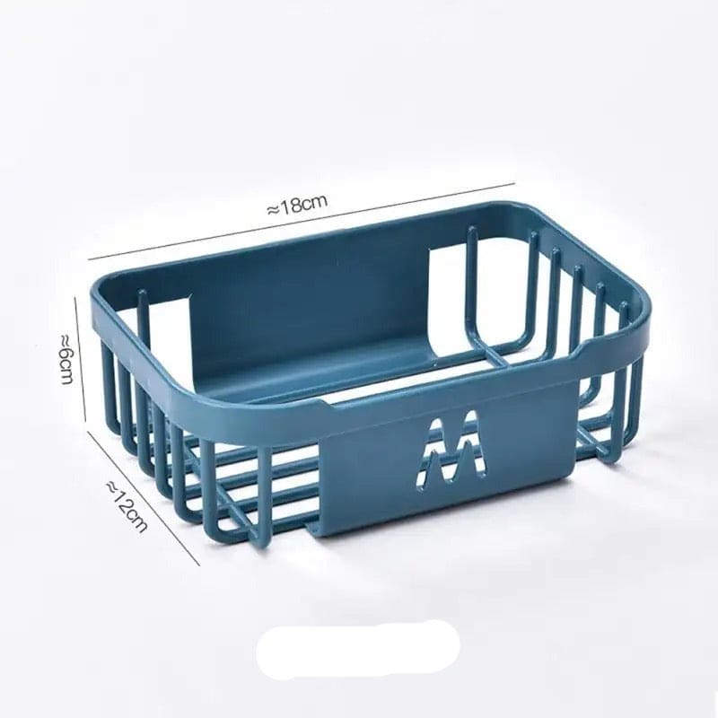 Square Hollow Tissue Box, Wall-Mounted Storage Organizer, Multipurpose Hollow Rack, Sticky Paper Storage Box, Multifunction Storage Basket, Compact Caddy Organizer