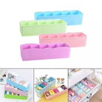 5 Grids Socks Organizer, Storage Organizer for Home Closet, 5 Grids Drawer Divider